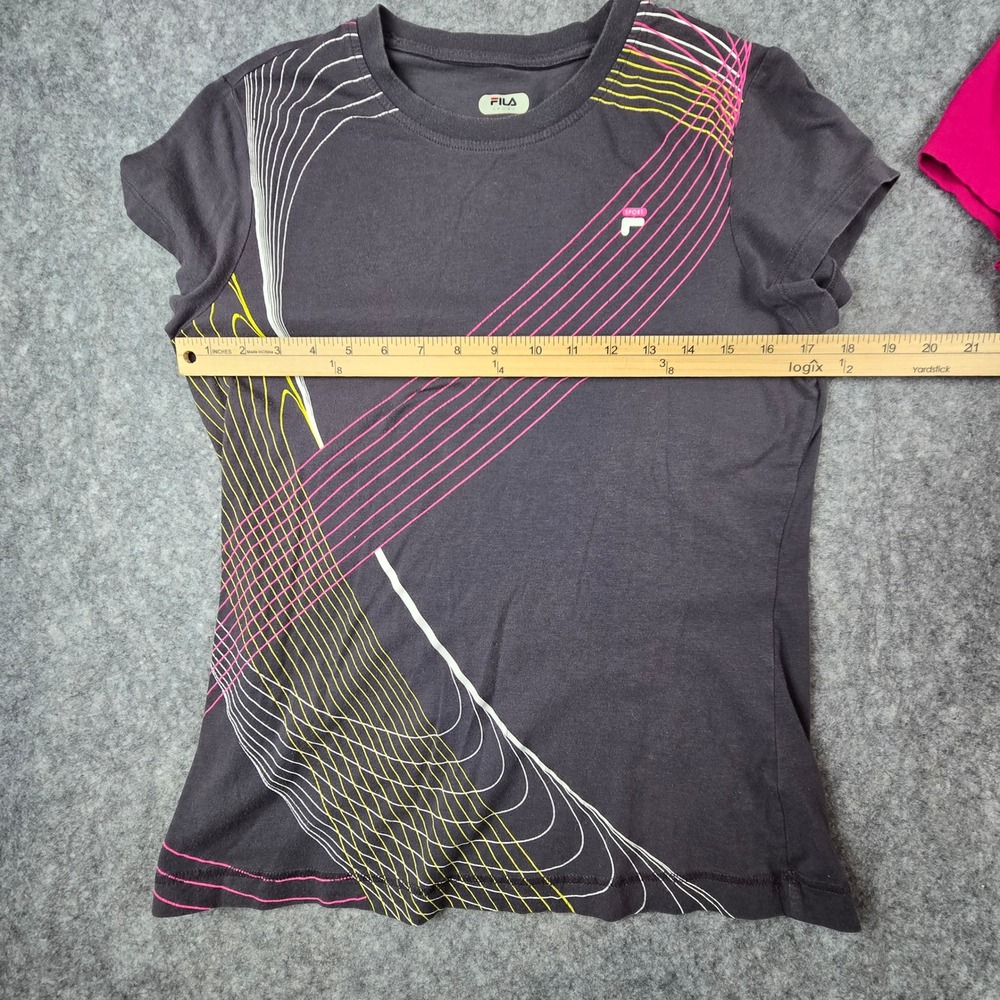 Fila Sport Womens Graphic T-Shirt Bundle Set of 3 Red Grey Pink Size Medium - Picture 9 of 12